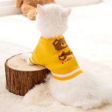 Load image into Gallery viewer, Little Bear Cat Sweater | Cat in Yellow Sweater | Cat Clothes | MissyMoMo
