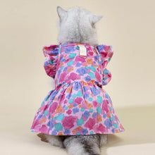Load image into Gallery viewer, Little Princess Cat Dress &amp; Bow Set | Dress for Cats | Cat in Dress | MissyMoMo
