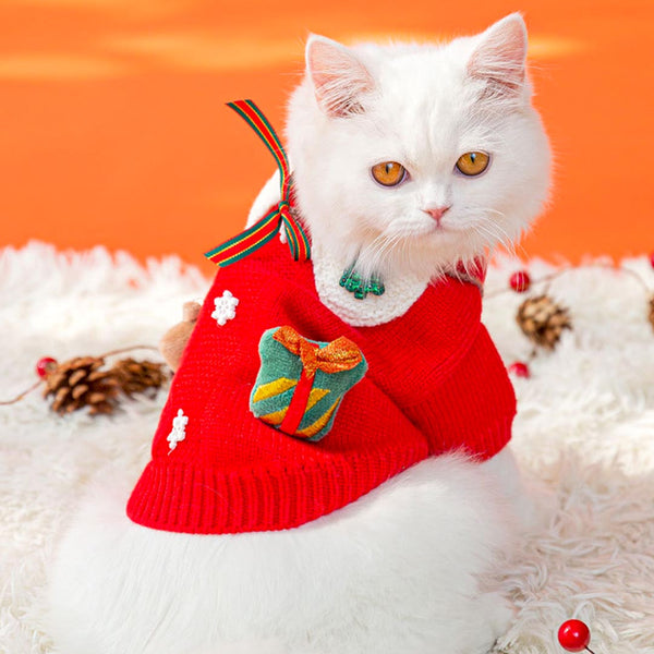 Christmas Sweater for Cats | Merry Catmas Cat Sweater | Cat in Christmas Sweater | MissyMoMo