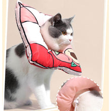 Load image into Gallery viewer, Peach Milk Elizabethan Collar for Cats | Cat with Cute E Collar | MissyMoMo
