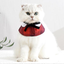Load image into Gallery viewer, Plaid Cat Bib | Cat Accessories | Cat with Collar | MissyMoMo
