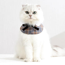 Load image into Gallery viewer, Plaid Cat Bib | Cat Accessories | Cat with Collar | MissyMoMo

