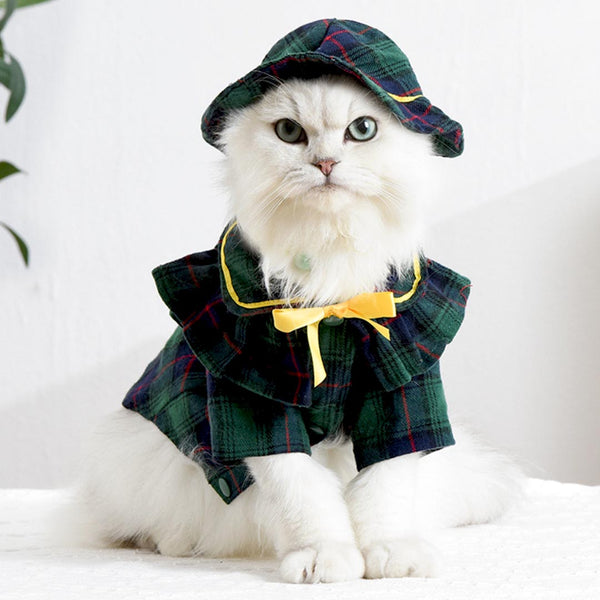 Plaid Cat Hat | Pet Accessories | MissyMoMo