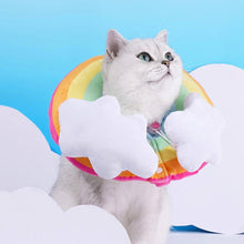 Load image into Gallery viewer, Rainbow Elizabethan Collar for Cats | Cat with E Collar | MissyMoMo
