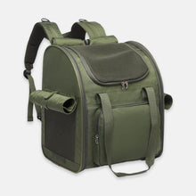 Load image into Gallery viewer, Dark Green Cat Backpack for Carrying Large Cats | MissyMoMo
