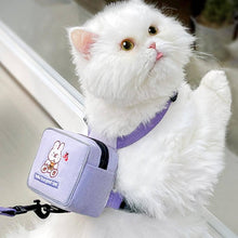Load image into Gallery viewer, Purple Cat Walking Harness and Leash | Best Backpack Harness for Cats and Kittens | MissyMoMo
