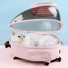 Load image into Gallery viewer, Castronaut Space Cat Backpack | Cat in Clear Cat Backpack | MissyMoMo
