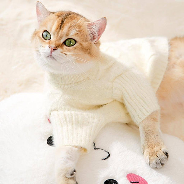 Catsby Knit Cat Cardigan | Cat Clothes | Pet Clothes | MissyMoMo