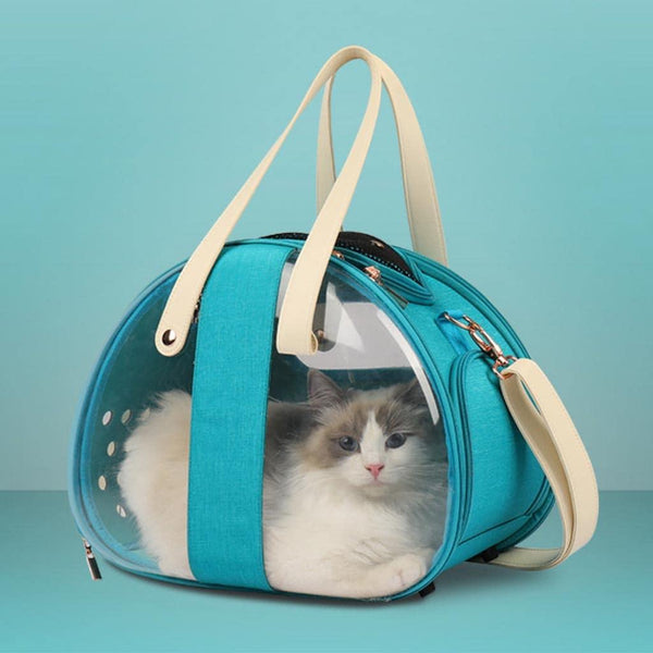 MiniMo Cat Carrier | Blue Cat Travel Carrier | MissyMoMo