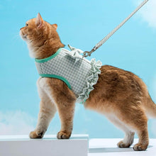 Load image into Gallery viewer, Cat in Full Body Green Cat Harness | MissyMoMo
