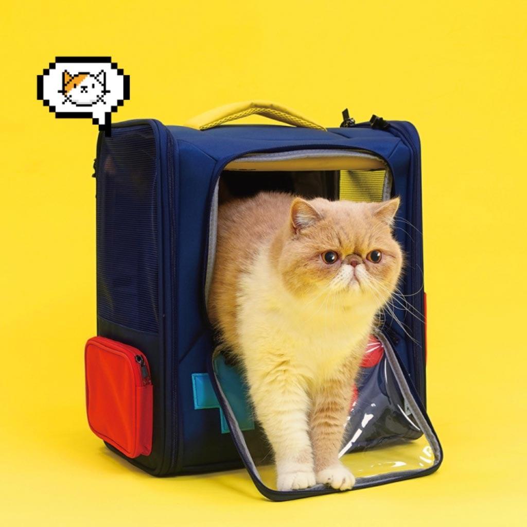 PurLab Gameboy Expandable Cat Backpack Carrier